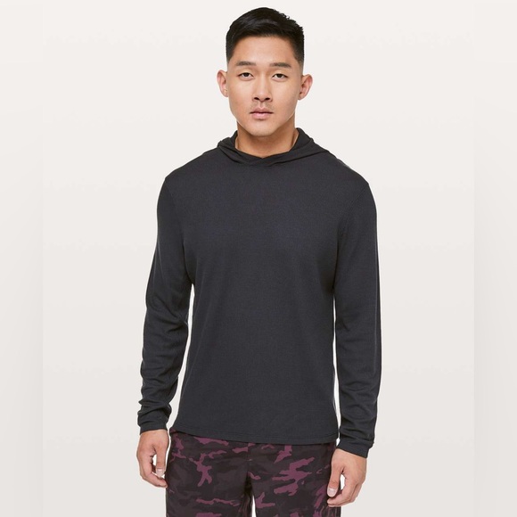 LULULEMON Men’s Shift Stitch Hoodie in Black Size Medium - Picture 1 of 6